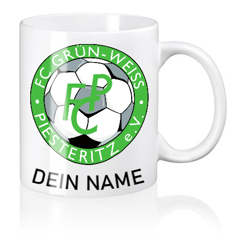 Tasse FC Grün-Weiss Piesteritz e.V. individuell